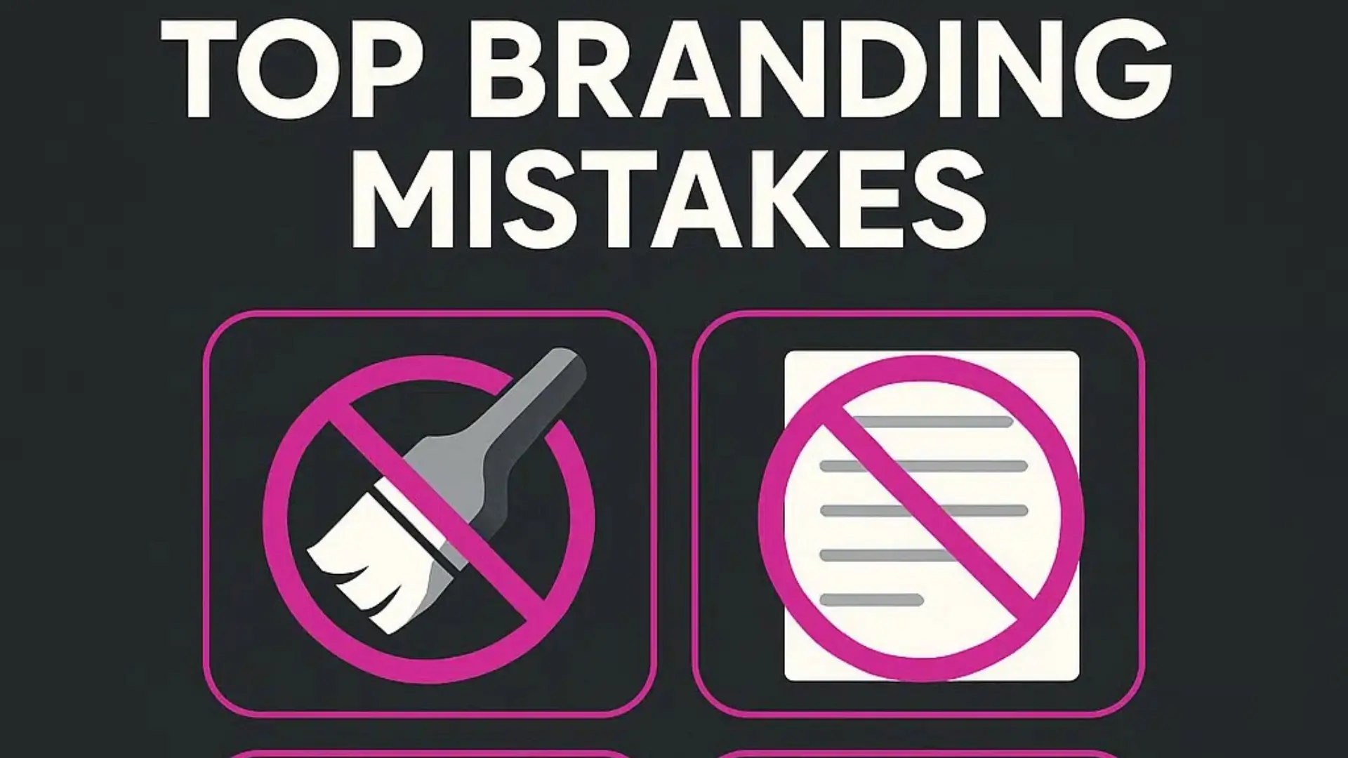 Branding Mistakes to Avoid: 10 Common Errors