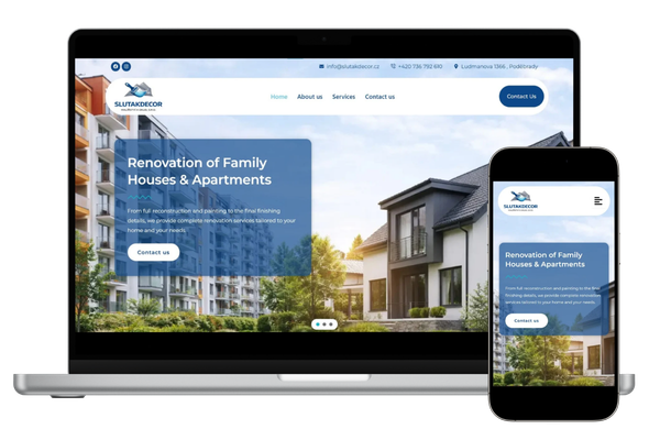 slutakdecor website design by Omar Halabi