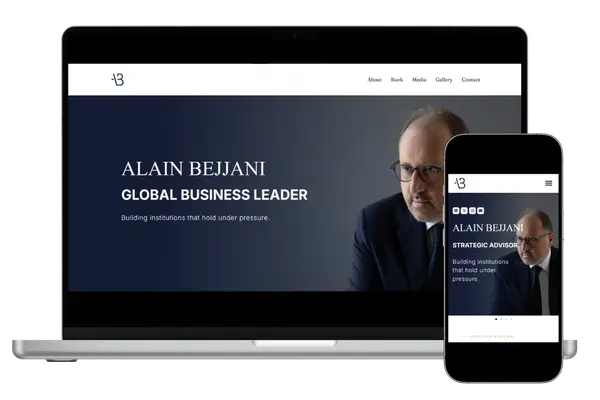 Alain Bejjani website design by Omar Halabi