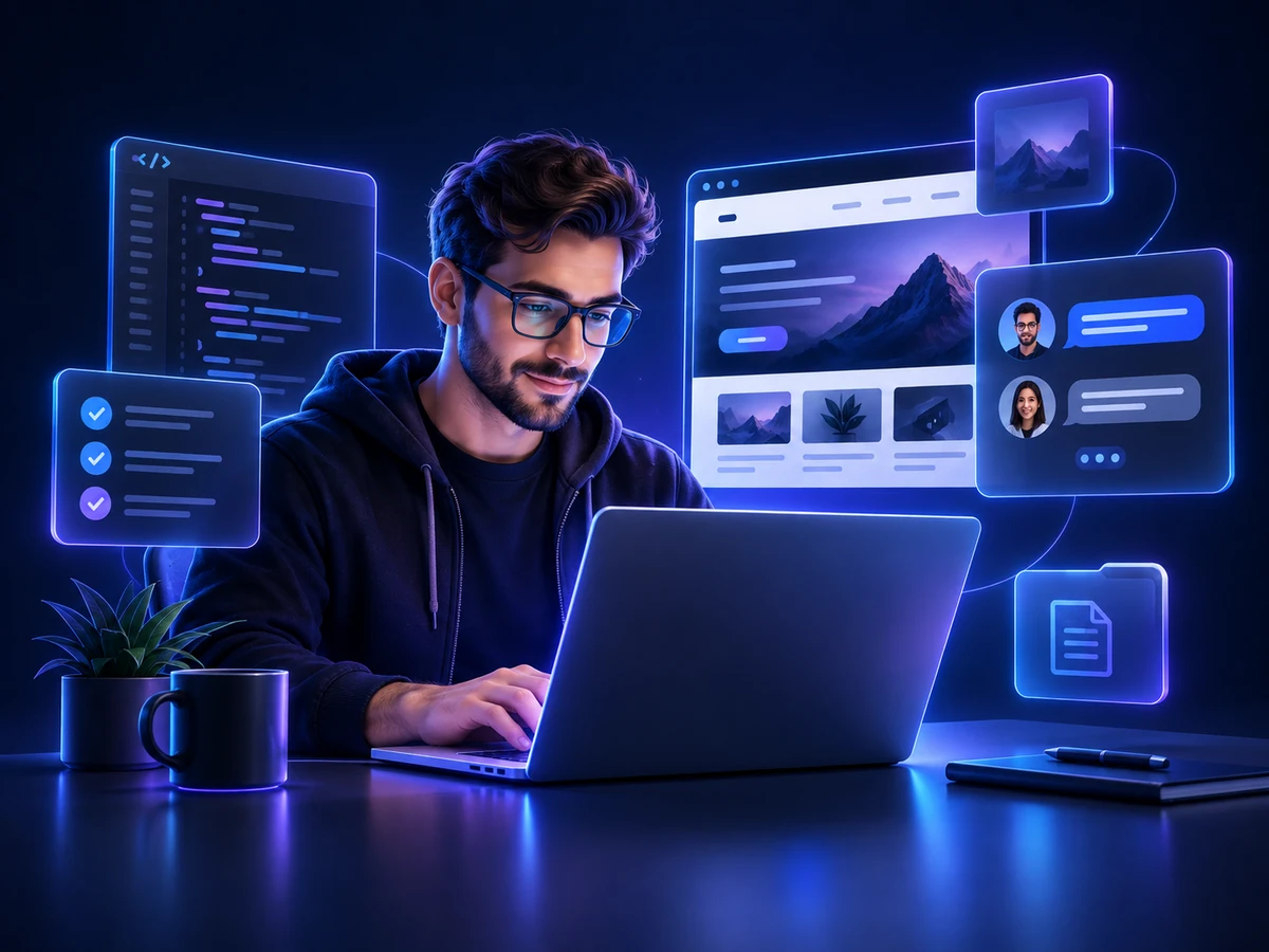 Freelance web developer in Lebanon working on custom websites