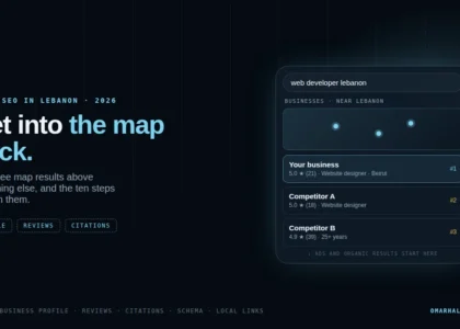 Local SEO in Lebanon: how to get your business into the Google map pack